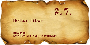 Holba Tibor névjegykártya